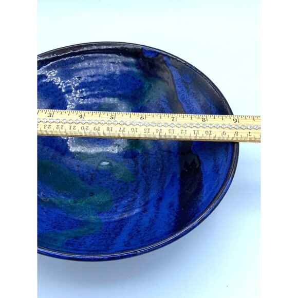 Midnight Blue Hand Made Pottery Bowl /Signed - Picture 6 of 8